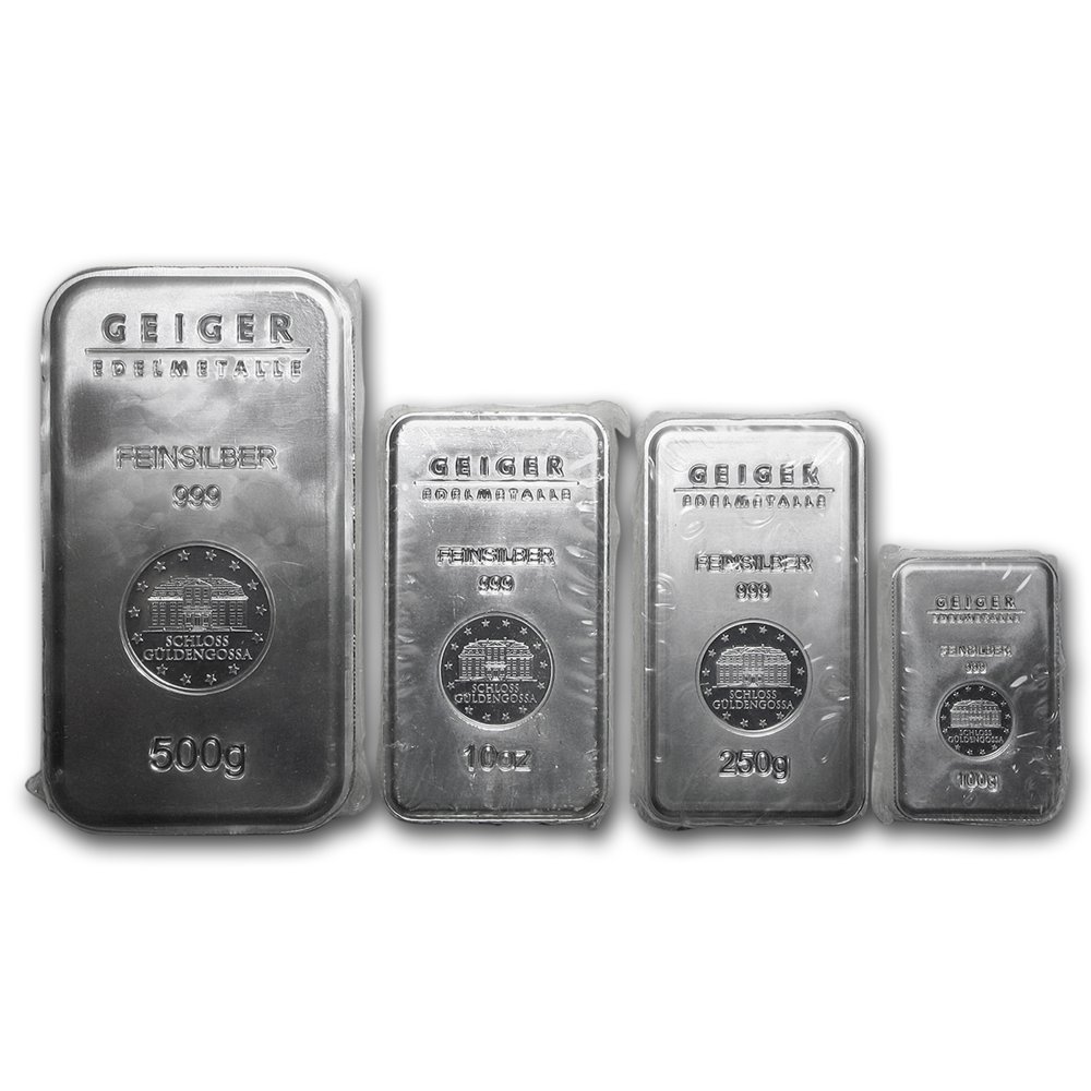 Geiger Silver Bar Variety Pack (Security Line Series)