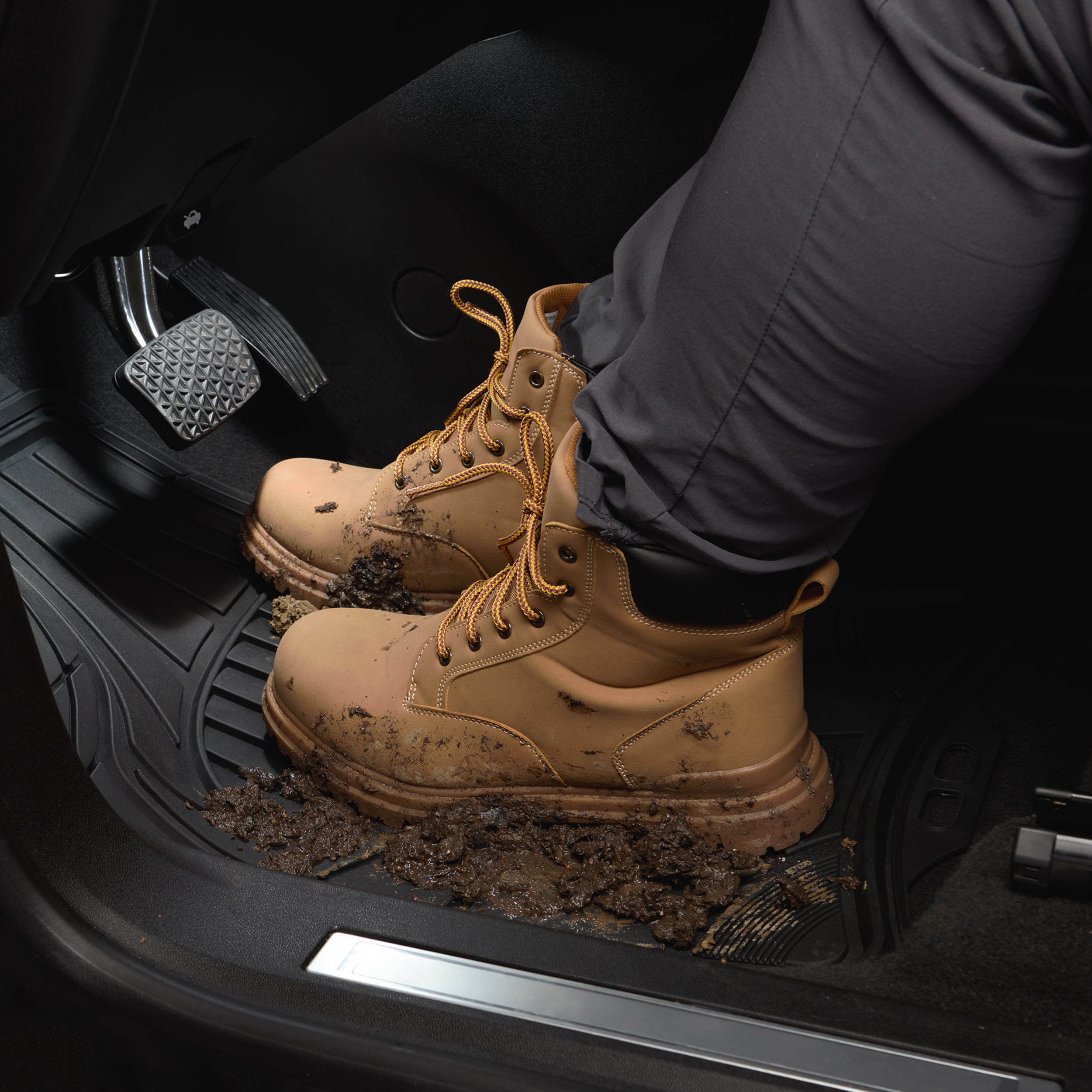 Armor All 4-Piece All-Weather Rubber Floor Mats, Black photo 6