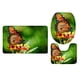 thumbnail image 1 of Alfombras de , Alfombra de , de 3 Alfombrillas Franela Y Alfombrillas apariencia de U, 12 Patrones de Mariposas Mariposa 2 Gloria Conjunto de alfombra de baño, 1 of 6