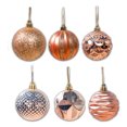 thumbnail image 1 of Yuarrent Bola colgante de plástico para árbol de Navidad, 12 piezas, extraíble, 12 patrones, adorno para oficina, centro comercial, festival, Kits de decoración para fiestas Oro Yuarrent HA008097-03, 1 of 6