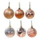 thumbnail image 1 of Bearachild Bola colgante de plástico para árbol de Navidad, 12 piezas, extraíble, 12 patrones, adorno para oficina, centro comercial, festival, Kits de decoración para fiestas Oro Bearachild HA008097-03, 1 of 6