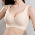 thumbnail image 2 of Afdoent Bras for Women Seamless Soft Support T Shirt Bra for Full Coverage Sagging Comfort Wireless Unlined Pullover Bralette, 2 of 5