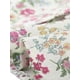 thumbnail image 5 of Allegra K Blusa con estampado floral retro con cuello Peter Pan para mujer Blanco crema M, 5 of 6