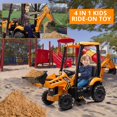 thumbnail image 5 of Soonbuy 4 in 1 Ride on Excavator & Bulldozer, Front Loader, 12V, 5 of 6