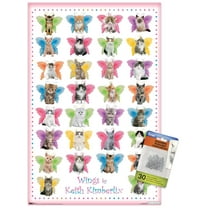Keith Kimberlin - Kittens with Butterfly Wings Wall Poster with Push Pins, 14.725" x 22.375"