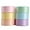 Pastel 1", variant on Champagne Gold Ribbon - 3/8" Double Face Satin Ribbon Assortment - 6 Rolls, 60 Yards for Crafts, Wedding, Baby Shower Decoration, Gift Wrapping, Invitations