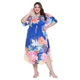 thumbnail image 4 of Women's Plus Size Kimono Summer Beach Wear Cover-up with Drawstring for Ladies Girls, 4 of 7