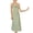 Green, variant on Women's Satin Chemise Nightgown Soft Pjs Sexy Cami Long Sleeveless Cool Summer Comfy Slim Fit Loungewear Orange 12