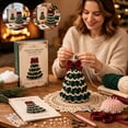 thumbnail image 6 of Crochet Christmas Tree Kit, DIY Beaded Christmas Tree Kit, Crochet Christmas Craft for Adults and Beginners, Handmade Woven Christmas Tree for Christmas Home Decor, 6 of 7