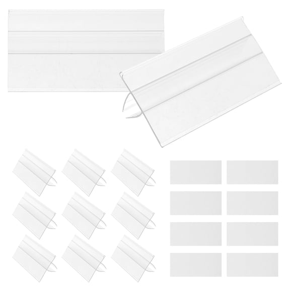 WINOMO 50PCS Shelf Label Holder Label Clips for Transparent for Effective Merchandising