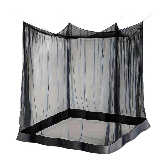 Lttoisl Extra Large Black Mosquito Net, 220x200x200cm Polyester Fiber, Indoor Outdoor Insect Protection, Bed Canopy for Camping, Travel, Home, Bug Screen