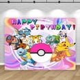 thumbnail image 3 of Fondo de la familia Eevee de Pokémon, linda princesa para fiesta de cumpleaños, fotografía para dormitorio, pancarta de fotos para colgar en la pared, 3 of 5