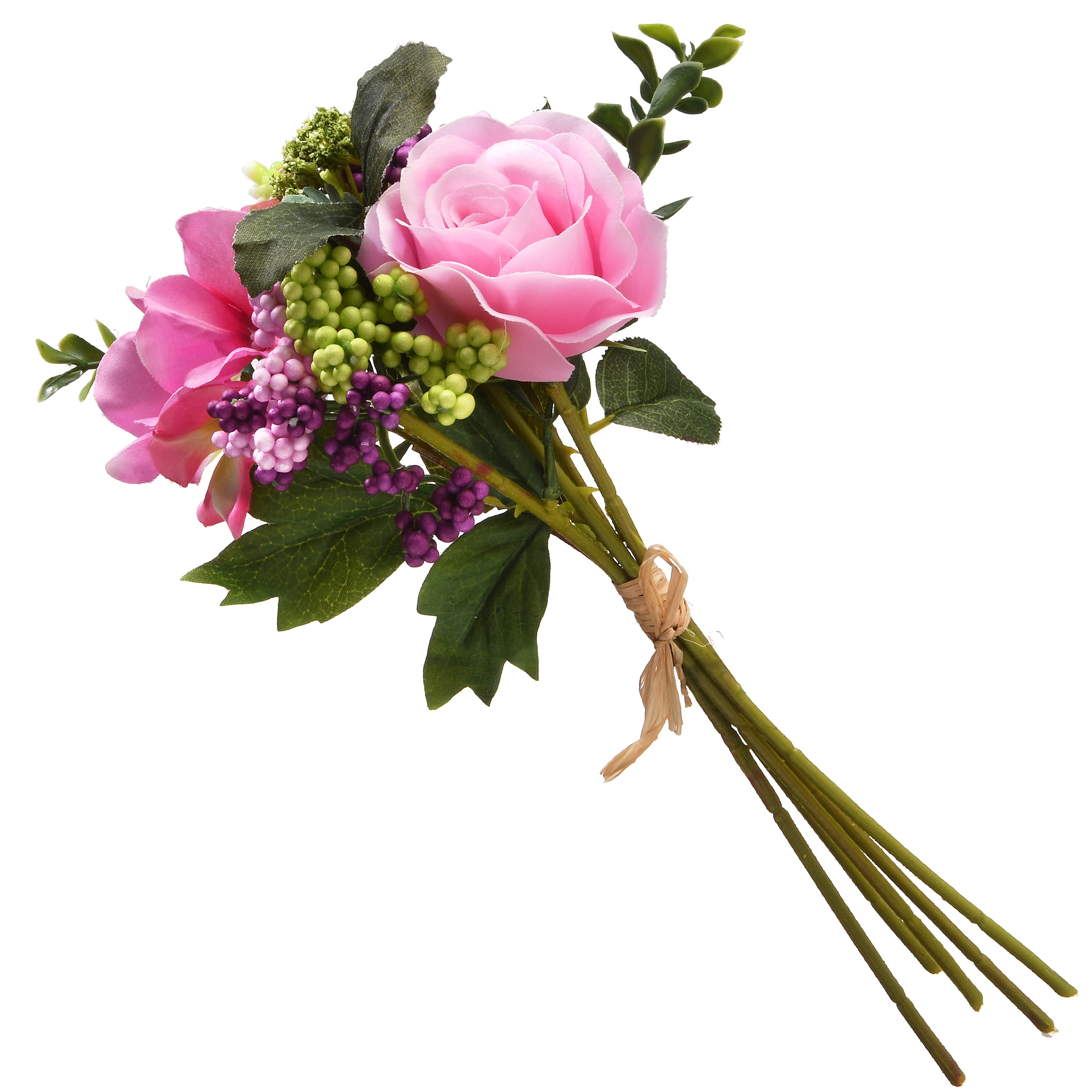 National Tree Company 12' Pink Rose Bundle