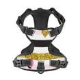 thumbnail image 4 of Gaeub Gold Glittering Hearts and Flamingos Gaeub Gold Glittering Hearts and Flamingos No Pull Dog Harness, Secure and Adjustable Pet Vest for Outdoor Activities - Large, 4 of 9