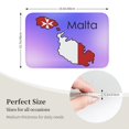 thumbnail image 3 of Alfombra de baño antideslizante supersuave con diseño de mapa de la bandera de Malta para baño, cocina, dormitorio, hogar, 15,75 x 23,62 pulgadas, 3 of 6