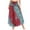 Red, variant on QENGING Summer Skirts for Women Long Hippie Bohemian Gypsy Floral Printing Elastic Waist Halter Skirts Clothes