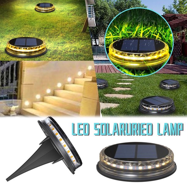 Solar Light Solar Powered Outdoor 4PC Garden Waterproof 17LED Land