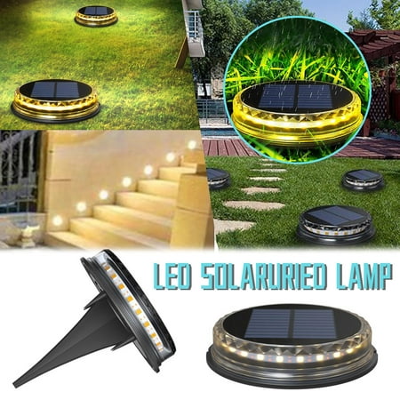 

Pxiakgy led lights for bedroom Solar Light Solar Powered Outdoor 4PC Garden Waterproof 17LED Land Lights Ground LED light As shown