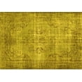 thumbnail image 1 of Ahgly Company Machine Washable Indoor Rectangle Abstract Yellow Contemporary Area Rugs, 2' x 4', 1 of 4