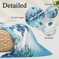 thumbnail image 3 of Ocean Blue Turtles Throw Pillow Cover 12 x 20 Inch Decorative Pillow Cover Coastal Octopus Coral Nautical Starfish Lumbar Pillowcase Seasonal Rectangle Cushion Case for Couch Sofa Bed Living Room, 3 of 9