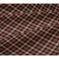 thumbnail image 4 of oneOone Cotton Jersey Rust Brown Fabric Check Sewing Fabric By The Yard Printed Diy Clothing Sewing Supplies 58 Inch Wide, 4 of 4
