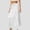 White, variant on DuoJiaJ Women's A Line Midi Skirt Casual Party Wear Summer Long Skirt With Tie Waist And Slit Design Pure Color Flowy Boho Skirt For Daily Outing And Dinner A Line Skirts Women White L