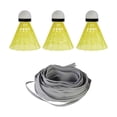 thumbnail image 1 of Indoor Badminton Trainer with Adjustable Height, Space-Saving Design, and Easy Wall/Ceiling Installation for Single Players, Made of Plastic, Silicone, and Nylon, 1 of 8