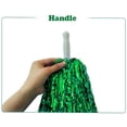 thumbnail image 3 of 12-packPomPomsCheerleadingmetalliskfolieCheerPomPomsmedplasthandtagförCheerSquardTeamSpiritSports, 3 of 3
