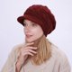 thumbnail image 2 of SZTXJ Women's Knitted Beanie Hat with Knit Visor Beanie Beret Warm Ski Caps for Winter (Red), 2 of 4
