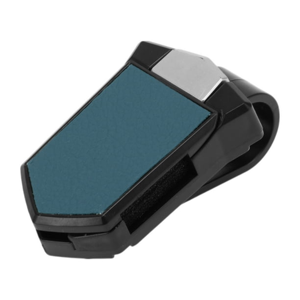 Clip para gafas de sol en el coche Unique Bargains, soporte universal para parasol de gafas de sol para coche ABS azul 7.5x4.1cm 1 Pcs