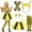 Bee, variant on 7PCS Mardi Gras Costume Accessory Set for Women, Tutu Skirts Mardi Gras Beads Carnival Headdress Mask Long Socks