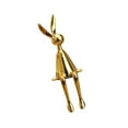 thumbnail image 2 of pitrice Sitting Rabbit Ornament Bunny Figurine for Bookshelf Living Room Bedroom Golden S, 2 of 9