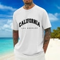 thumbnail image 2 of Arlun T-Shirt à Manches Raglan pour Homme à Col Rond, T-Shirts Athlétiques Amples et Confortables à Manches Courtes, T-Shirt d'Été Respirant pour le Sport et les Tenues Décontractées 2026 Tenue de Vacances à la Plage Blanc m, 2 of 4