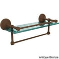thumbnail image 4 of 16-in Gallery Glass Shelf with Towel Bar in Polished Nickel, 4 of 5