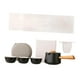 thumbnail image 5 of Juego de tetera portátil 1 tetera y 3 tazas Tetera de cerámica pequeña portátil para exteriores Negro, 5 of 9
