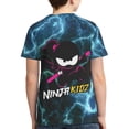 thumbnail image 2 of Youth Ninja Kidz T Shirts 3D Printed Short Sleeve Tee Shirt for Boys Girls, 2 of 8