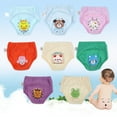 thumbnail image 4 of Pantalones De Entrenamiento De Ropa Interior Para Bebé, Cubiertas De Pañales De Bebé Con Diseño De Cuatro Niveles Absorbentes De Algodón Reutilizables Lavables Para Bebés, 4 of 7