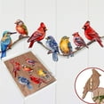 thumbnail image 4 of Winter Birds Decorative Wooden Clip-on Ornaments of 6 by G. Debrekht - Christmas Decor - 8090005C-S6, 4 of 11