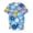 C-Blue, variant on Girls Clothes 2 Piece Short Sleeve Bow Print Tops Flared Leg Pants Set Little Girl Outfits Size 5-14