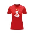 thumbnail image 2 of Playera Blusa Con Estampado De Muñeco De Nieve Navidad Color Rojo Talla Grande Marca Emil SaEs, 2 of 4