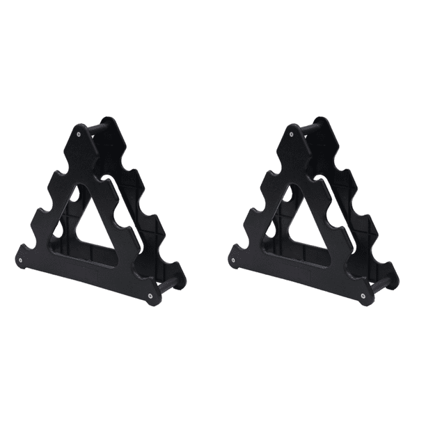 Soporte para Mancuernas 3 Niveles Pequeño en Casa (triángulo)