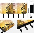 Abstract Concert Music Night Piano Guitar Retro Style Wall Adhesive Key