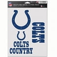 thumbnail image 1 of Wincraft 9416607791 NFL Autocollant Colts Indianapolis Multi-Usage Fan - Lot de 3, 1 of 1