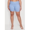 thumbnail image 3 of Women's Plus Size Solid Hyperstretch Pull On Shorts, 3 of 4