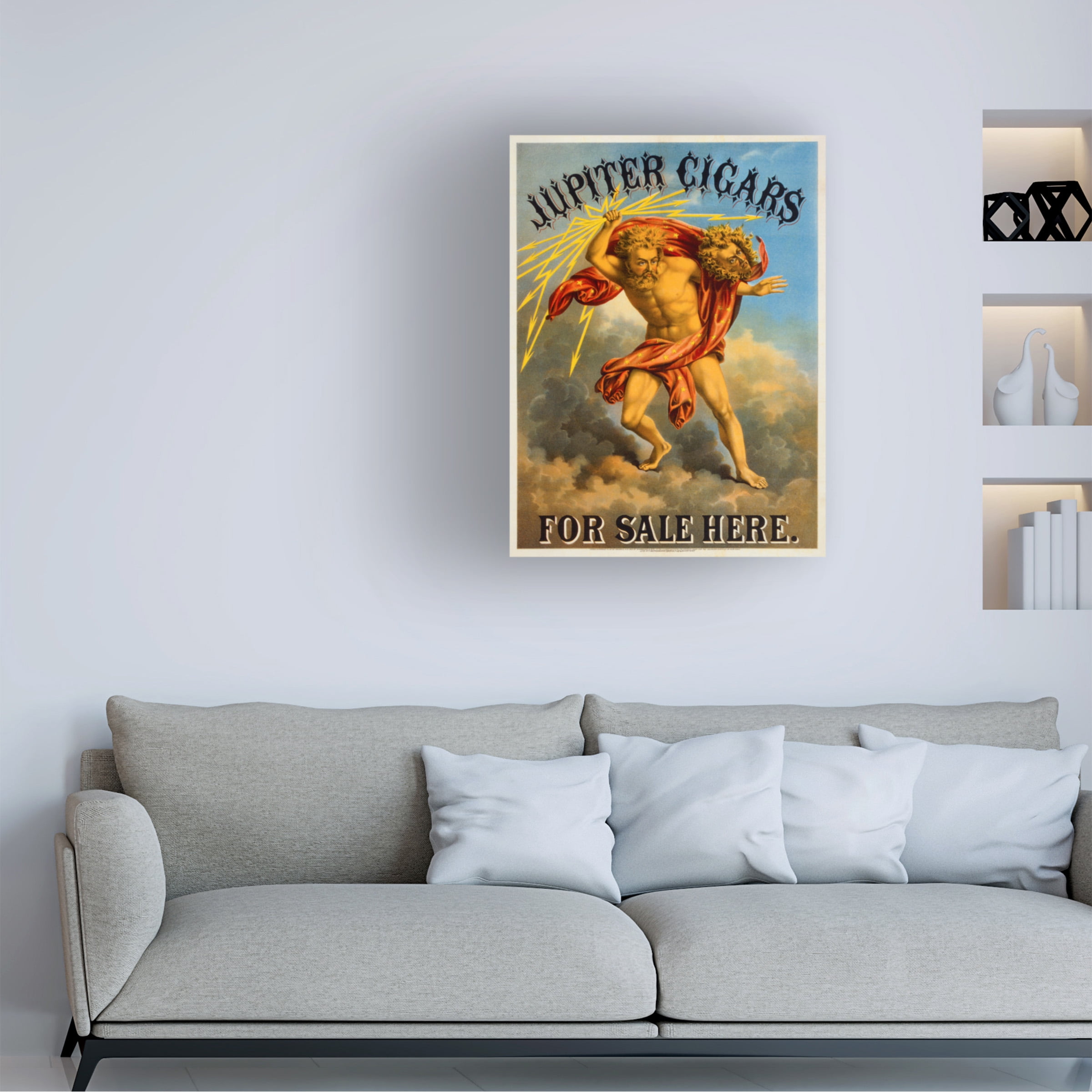 Print Collection 'Jupiter Cigars For Sale Here' Canvas Art