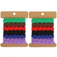 thumbnail image 3 of Diy   Color Ribbon 2Pcs Color Zigzag Ribbon DIY Hand Made Material Cloth Hair Accessories Sewing Decoration 8mm, 3 of 8