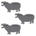 thumbnail image 1 of 3pcs Plastic Cartoon Animal Hippo Bookmark Office Reading Accessory, 1 of 5