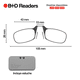 thumbnail image 3 of Lentes de Lectura sin Varilla B+D Bridge Readers Negro, 3 of 6