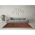 thumbnail image 3 of Ahgly Company Indoor Round Oriental Brown Modern Area Rugs, 7' Round, 3 of 4