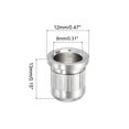 thumbnail image 2 of Unique Bargains Guitar String Ferrules Through Body 4mm Dia Silver Tone for Electric Guitar 4 Pack, 2 of 5